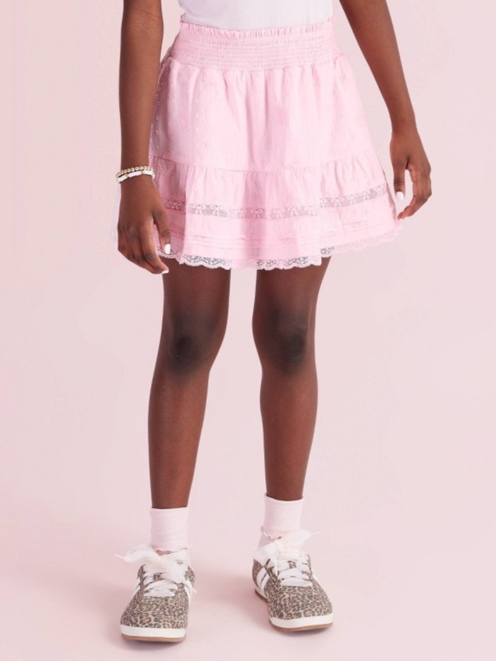 BNWT Clara Alouette Rose Embroidery Tiered Skirt LoveShackFancy x Target 9